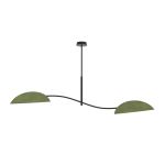 Emibig Lampa sufitowa Lotus Stal Czarny | Nadaje Się Do 2x E14 - Max 10W