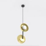 Emibig Lampa Wisząca Vanila Stal Złoty | Nadaje Się Do 2x G9 - Max 8W