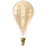 Calex XXL Splash Złoty LED E27 Włókno 3W 250lm- 822 Bardzo Ciepła Biel | Ściemnianie