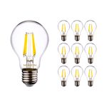 Opakowanie 10x Noxion Lucent LED E27 Gruszka Włókno Przezroczysty 4.5W 470lm - 840 Zimna Biel | Zamienne 40W