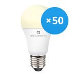 Opakowanie 50x WiZ Smart LED E27 Gruszka Matowy 9W 806lm - 827 Bardzo Ciepła Biel | Ściemnianie - Zamienne 60W