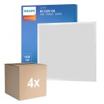 Opakowanie 4x Philips LED Panel CoreLine RC132V 26W 3400lm - 830 Ciepła Biel | 60x60cm - UGR <22