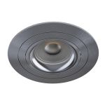 Noxion Wpuszczany Spot Logic MR16 Uchylny Szary | 92mm - Aukko 80mm - IP20 - incl. GU10 Trzonek 