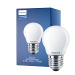 Philips Master Value LED Lustre E27 Piłka Matowy 3.4W 470lm - 927 Bardzo Ciepła Biel | Najlepsze renderowanie kolorów - Ściemnianie - Zamienne 40W