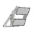Ledvance LED Iluminacja Max Radial 25 Aluminium Szary 900W 185000lm 25D - 740 Zimna Biel | IP66 - Symetryczny