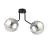 Emibig Lampa sufitowa Nova Stal Czarny | Nadaje Się Do 2x E14 - Max 10W