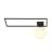 Emibig Lampa sufitowa Imago Stal Czarny | Nadaje Się Do 1x E14 - Max 10W