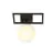 Emibig Lampa sufitowa Imago Stal Czarny | Nadaje Się Do 1x E14 - Max 10W