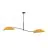 Emibig Lampa sufitowa Lotus Stal Czarny | Nadaje Się Do 2x E14 - Max 10W
