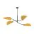 Emibig Lampa sufitowa Lotus Stal Czarny | Nadaje Się Do 4x E14 - Max 10W