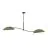 Emibig Lampa sufitowa Lotus Stal Czarny | Nadaje Się Do 2x E14 - Max 10W
