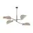 Emibig Lampa sufitowa Lotus Stal Czarny | Nadaje Się Do 4x E14 - Max 10W