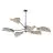Emibig Lampa sufitowa Lotus Stal Czarny | Nadaje Się Do 6x E14 - Max 10W