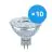 Opakowanie 10x Ledvance Performance LED Spot Reflektor GU5.3 MR16 5W 345lm 36D - 930 Ciepła Biel | Najlepsze renderowanie kolorów - Ściemnianie - Zamienne 35W