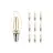 Opakowanie 10x Noxion Lucent LED E14 świeca Włókno Przezroczysty 2.5W 250lm - 827 Bardzo Ciepła Biel | Zamienne 25W
