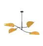 Emibig Lampa sufitowa Lotus Stal Czarny | Nadaje Się Do 4x E14 - Max 10W