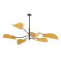 Emibig Lampa sufitowa Lotus Stal Czarny | Nadaje Się Do 6x E14 - Max 10W