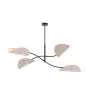 Emibig Lampa sufitowa Lotus Stal Czarny | Nadaje Się Do 4x E14 - Max 10W