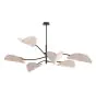 Emibig Lampa sufitowa Lotus Stal Czarny | Nadaje Się Do 6x E14 - Max 10W