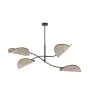 Emibig Lampa sufitowa Lotus Stal Czarny | Nadaje Się Do 4x E14 - Max 10W