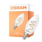 Osram Vintage 1906 LED Classic Slim E14 Świeca Włókno Przezroczysty 3.1W 300lm - 927 Bardzo Ciepła Biel | Najlepsze Renderowanie Kolorów - Ściemnianie - Zamienne 25W