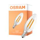 Osram LED Classic E14 Świeca Włókno Przezroczysty 1.2W 255lm - 840 Zimna Biel | Zamienne 25W