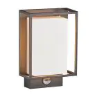 Nordlux Nestor Światło Ścienne Aluminium Czarny 8W 550lm - 827 Bardzo Ciepła Biel | IP44 - Czujnik ruchu i Światła