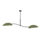 Emibig Lampa sufitowa Lotus Stal Czarny | Nadaje Się Do 2x E14 - Max 10W