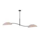Emibig Lampa sufitowa Lotus Stal Czarny | Nadaje Się Do 2x E14 - Max 10W