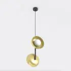 Emibig Lampa Wisząca Vanila Stal Złoty | Nadaje Się Do 2x G9 - Max 8W