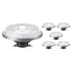 Opakowanie 6x Philips MASTER LED Spot G53 AR111 10.8W 620lm 24D - 930 Ciepła Biel | Najlepsze renderowanie kolorów - Ściemnianie - Zamienne 50W