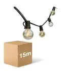 D'Lite LED Lampki choinkowe Sparkl 15m 4W 250lm - 827 Bardzo Ciepła Biel | IP44 - 5x Podłączalny