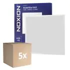 Opakowanie 5x Noxion LED Panel Ecowhite V4.0 28W 3400lm - 865 Światło Dzienne | 60x60cm - Philips driver