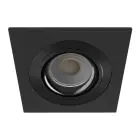 Noxion Wpuszczany Spot Boxi MR16 Uchylny Czarny |Aukko 80mm - IP20 - incl. GU10 Trzonek 