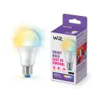WiZ Smart LED E27 Gruszka Matowy 8W 806lm | Najlepsze Renderowanie Kolorów - Ściemnianie - Zamienne 60W